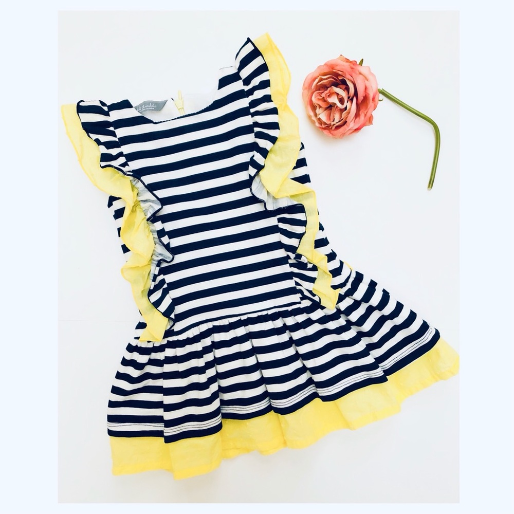 Kids Chocolate striped designer dress from Spain